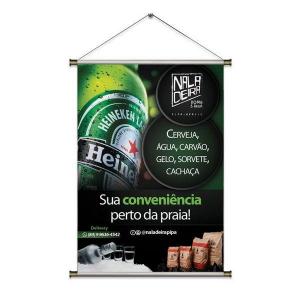 BANNER BRILHO 40x60cm LONA 440g 40x60cm 4x0  Bastão e Barbante 