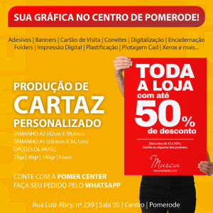 CARTAZES PROMOCIONAIS Sulfite Fosco  4x0  Refile 